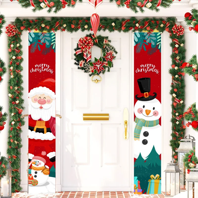 

Christmas Couple Portico Party Festival Flag Decorative Atmosphere Decoration Articles Outdoor Party Scene Door Hanging Articles
