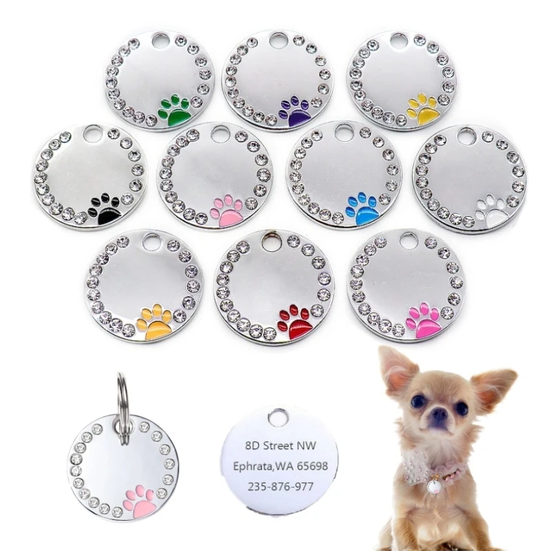 Dog Tag Personalized Pet ID Tags Free Engraved Custom Dog Collar Necklace Anti-lost pet id tags pet collar dog collar tags pet id medal pendant