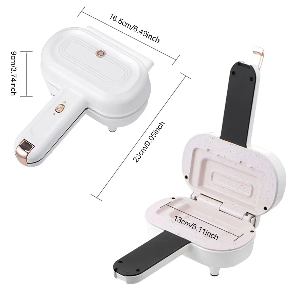 Sandwich Maker Bread Hot Dog Toaster Spill Proof Sandwich Making Machine Double Sided Non Stick for Home Kitchen