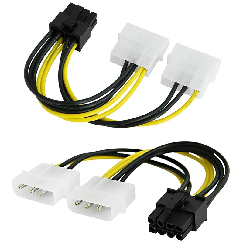 

Кабель питания для видеокарты Molex, 20 шт., 8-контактный, 2-контактный, 4-контактный, 180 Вт