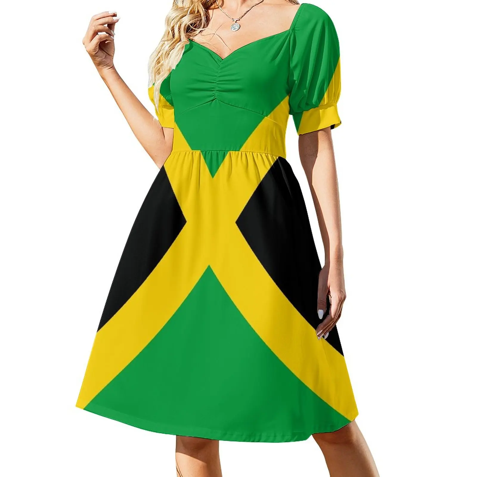 

Jamaican Flag Dress dresses for woman elegant women's dresses for wedding