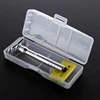 Manual Safety Shaving Razor 1-8 Sharpness Adjustable Shaver With One Key Replacing System With 5 Blades & Travel Storage Box