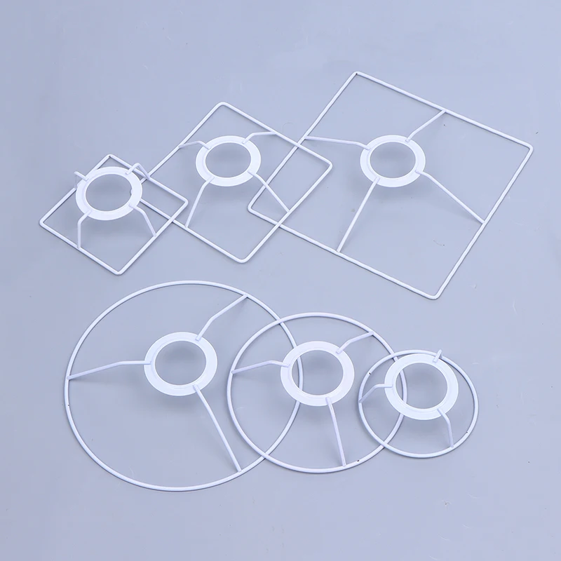 1 Pc Hardware Wire Lampshade Shelf Parchment Lampshade Braided Twine Shelf Circle Shelf Table Lamp Accessories 20pcs plastic mirror clips glass holder fixing cabinet wardrobe bookshelf shelf support furniture connector hardware fasteners