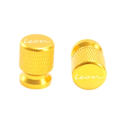 Universal Car Wheel Tire Valve Caps - Airdust Waterproof Tyre Stem Covers (Golden)