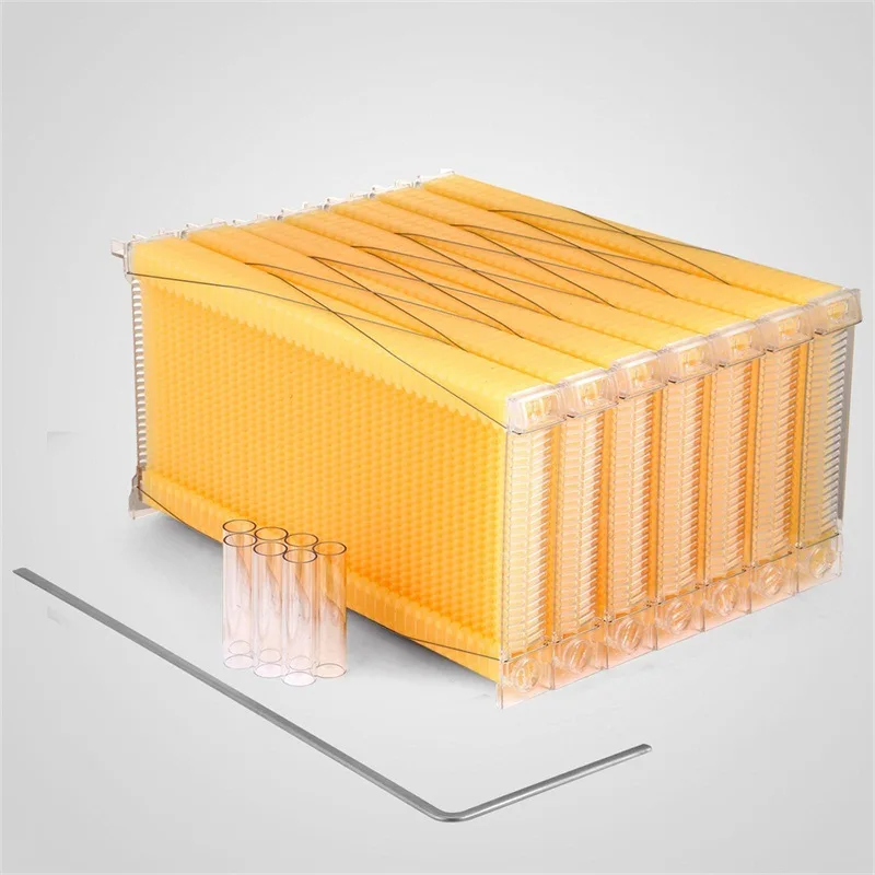 Self-flowing honey hive foundation plastic bee spleen extraction 7PCS beekeeping tools
