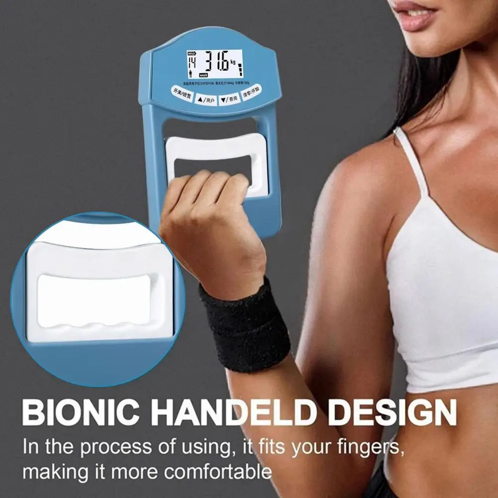 Electric Hand Dynamometer Electric Grip Strength Tester Digital Grip Strength Tester with Led Display for Hand for Power