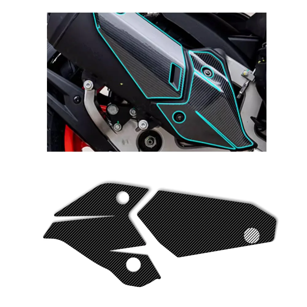 REVSOSTAR 5Dリアルカーボンファイバー オートバイデカールビニール