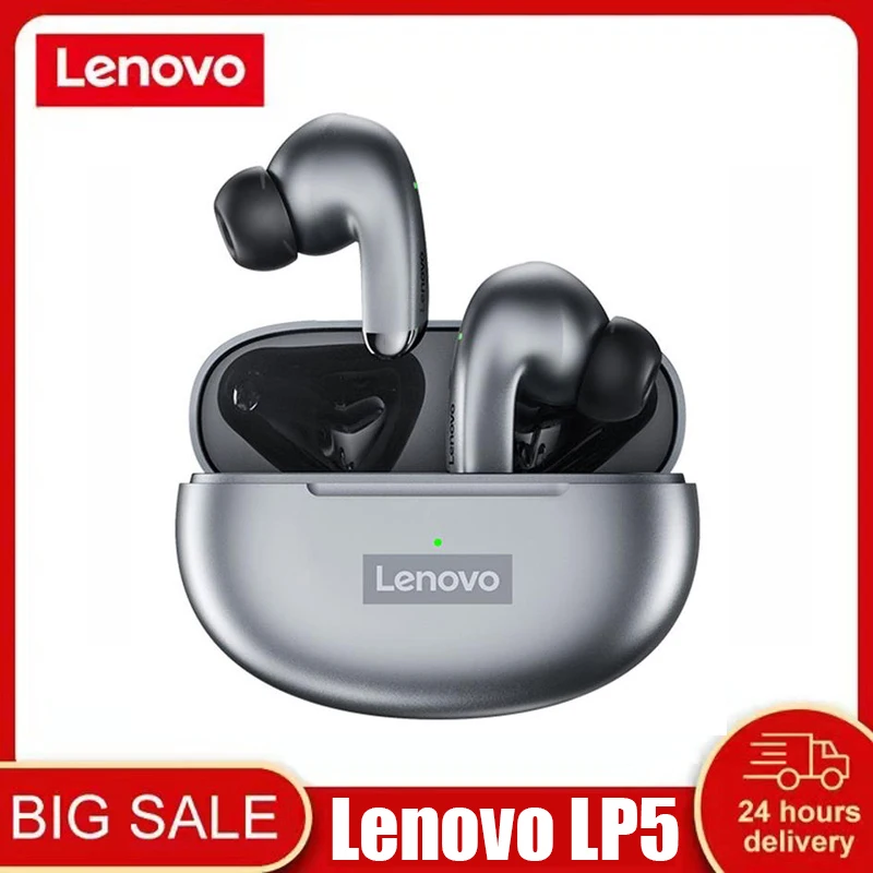 

Original Lenovo LP5 TWS Bluetooth Earphone 9D Stereo Waterproof Wireless Headset Bluetooth Headphones Noise Reduction headphone