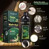 Herbal Natural Plant Hair Dye Shampoo Fast Grey Hair Dyed Black  6 Color Coffee Red Purple Salon & Home Hair Color 30/500ml 6