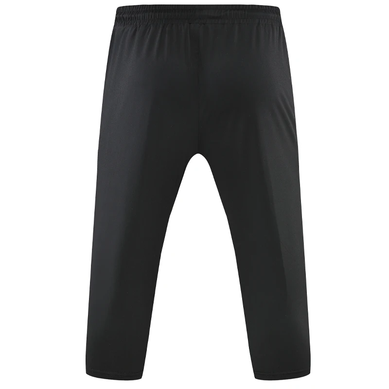 3/4 Pants Compression Spandex Runnining Quick Dry Gym 7 Points Pant Zipper Pockets Joggings Sweatpant Training Cropped Pants 2