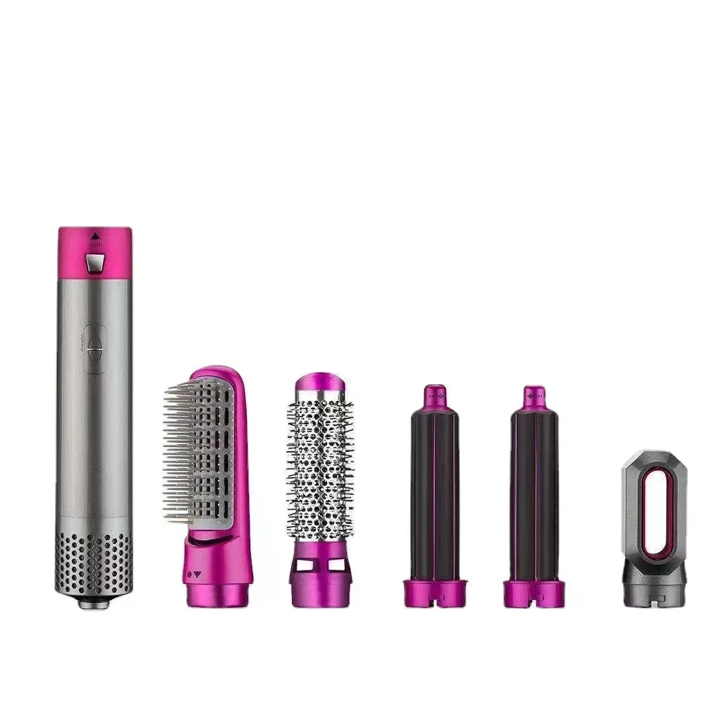 Home hair dryer five in one hot air comb automatic curling iron hair styling comb curling iron wet straightener