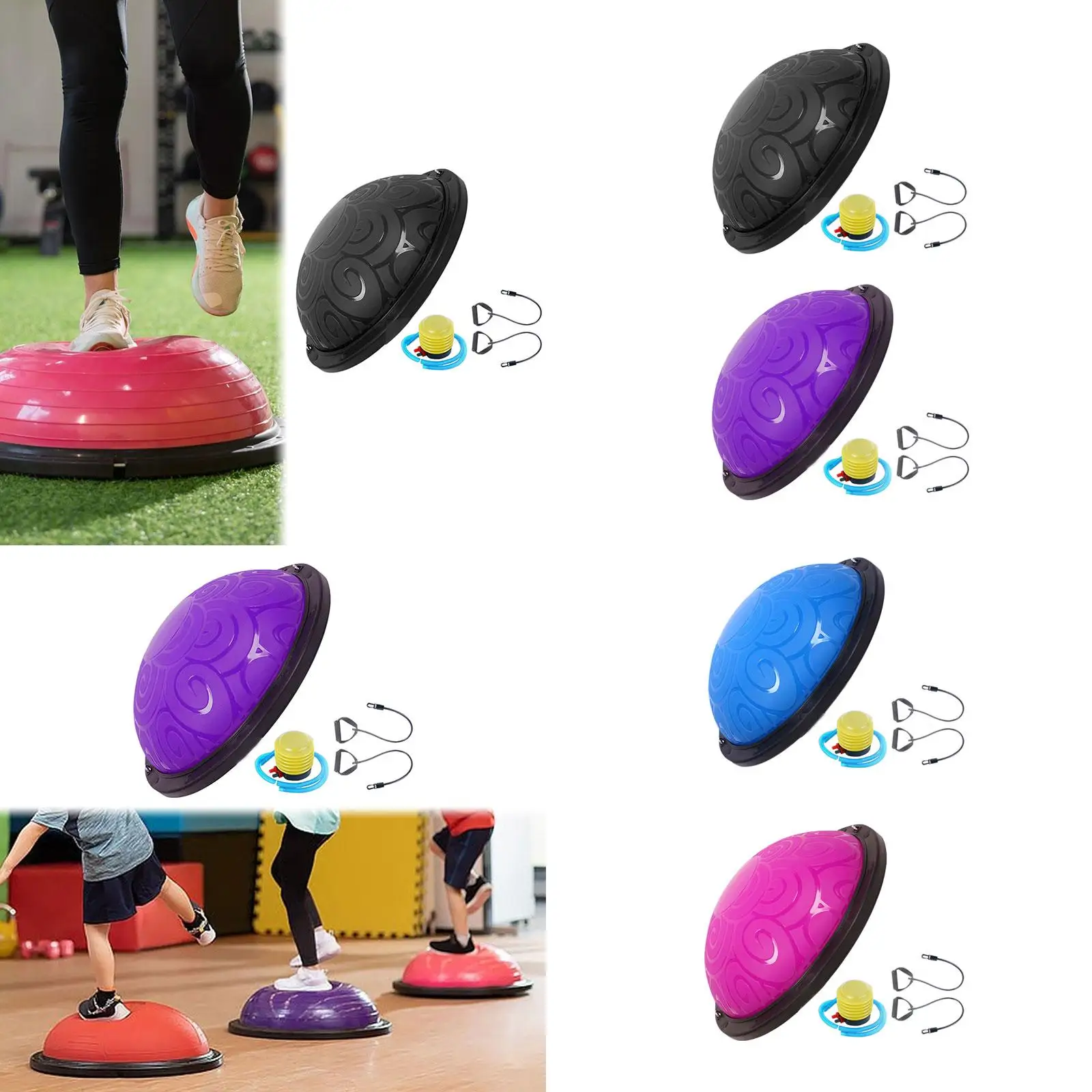 Balance Ball 18 inch Exercise Workout Trainer for Home Fitness Pilates