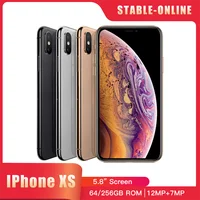 Original Apple iPhone XS 4G Mobile Phone Face ID NFC 5.8" 4GB RAM 64GB/256/512GB ROM 12MP+7MP A12 Hexa-Core iphone xs phone 1