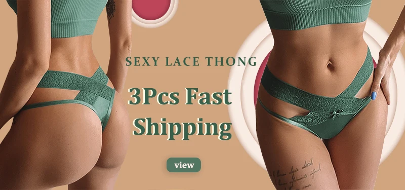 3 Pcs Woman Panties Sexy Lace Thong Underwear Lingerie Female T-back Temptation Low Waist Women Transparent G String high waisted underwear tummy control
