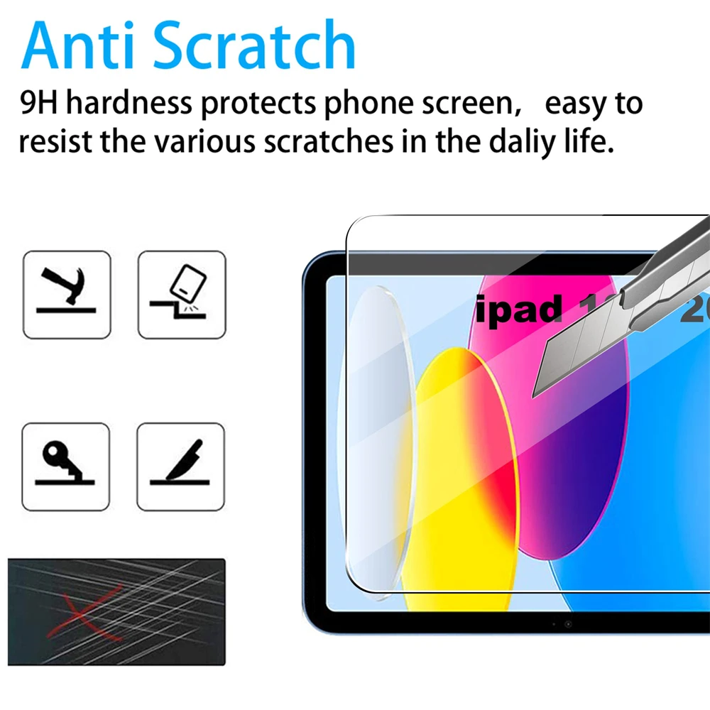 Film protecteur d'écran en verre pour tablette Apple IPad 10 10ème  génération, nouveau modèle A2757 A2777 A2696 iPad 10ème génération, 2022 -  AliExpress