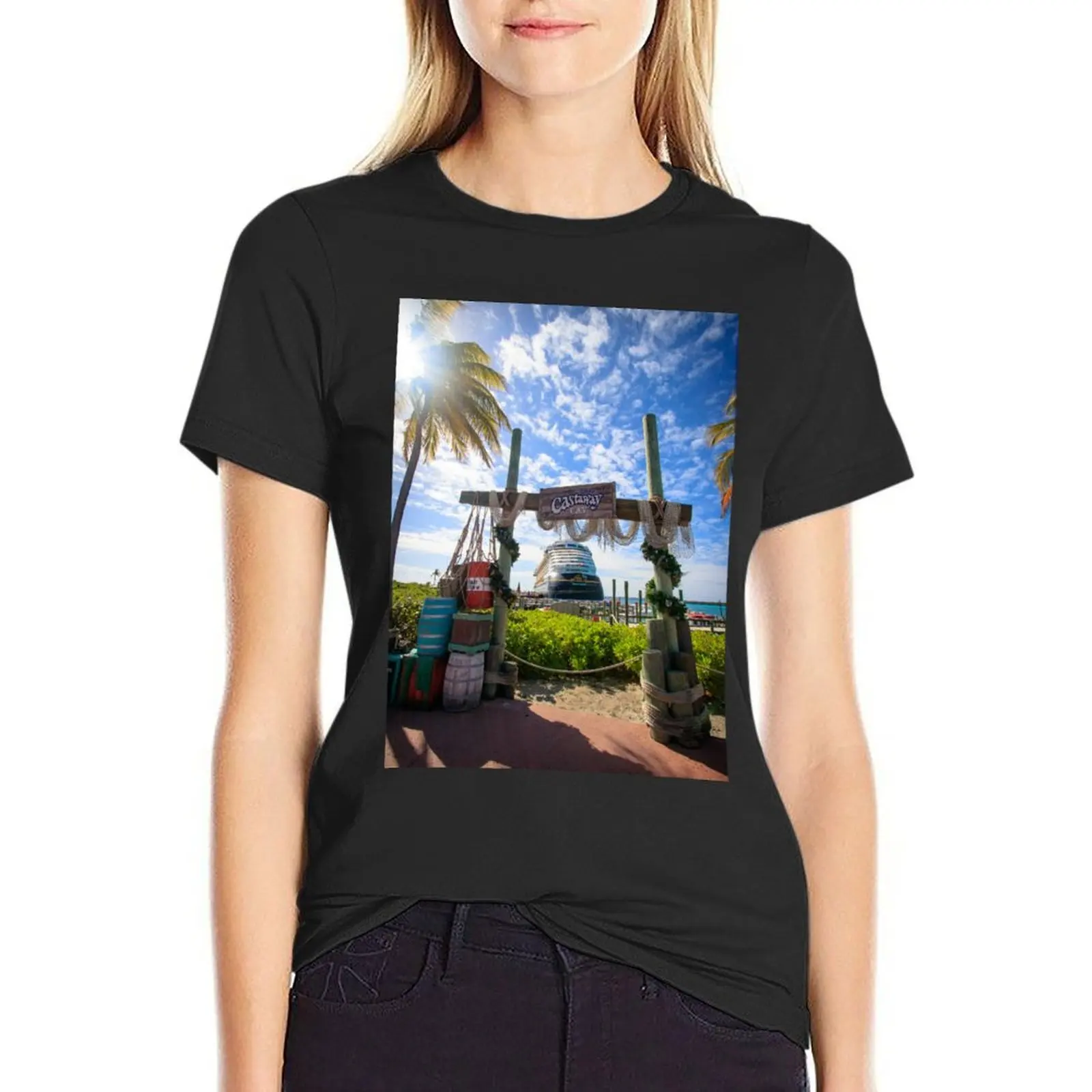 

Framing the Fantasy T-Shirt tees Female clothing oversized oversized workout shirts for Women