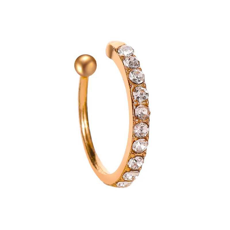 Clip Earrings Korean Crystal Clip Earrings For Women Zircon Earing Without Hole Jewelry