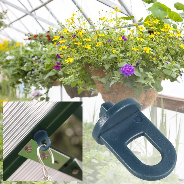 100/50 Darabos Üvegházhatású Függő Horgok Rögzített Csat Horog Növényi Oltó Klip Bilincs Állvány Szőlő Klipek - Image 5