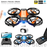 V8 Wholesale Induction Control RC Helicopters Toy Gift FPV VR Mini Drone 4k HD Aerial Photography Folding Quadcopter With Camera 1