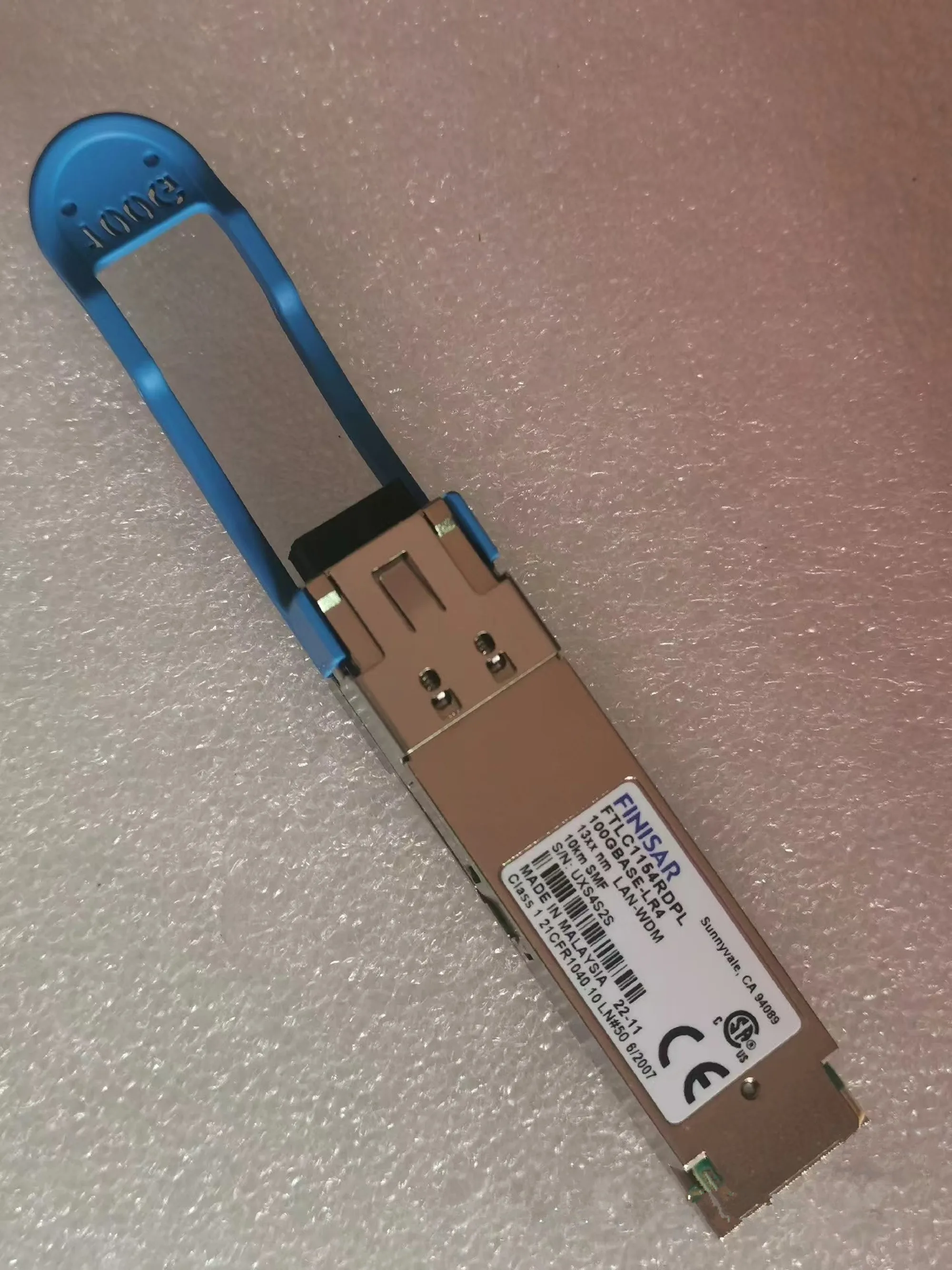 Finisar Fiber Module 100GB 10KM FTLC1154RDPL 100GBASE-LR4 10KM SMF 13XX nm LAN-WDM LC 100g Switch Transceiver finisar ftlc1154rdpl 10km 100gbase lr4 qsfp28 optical transceiver module for 100g ethernet