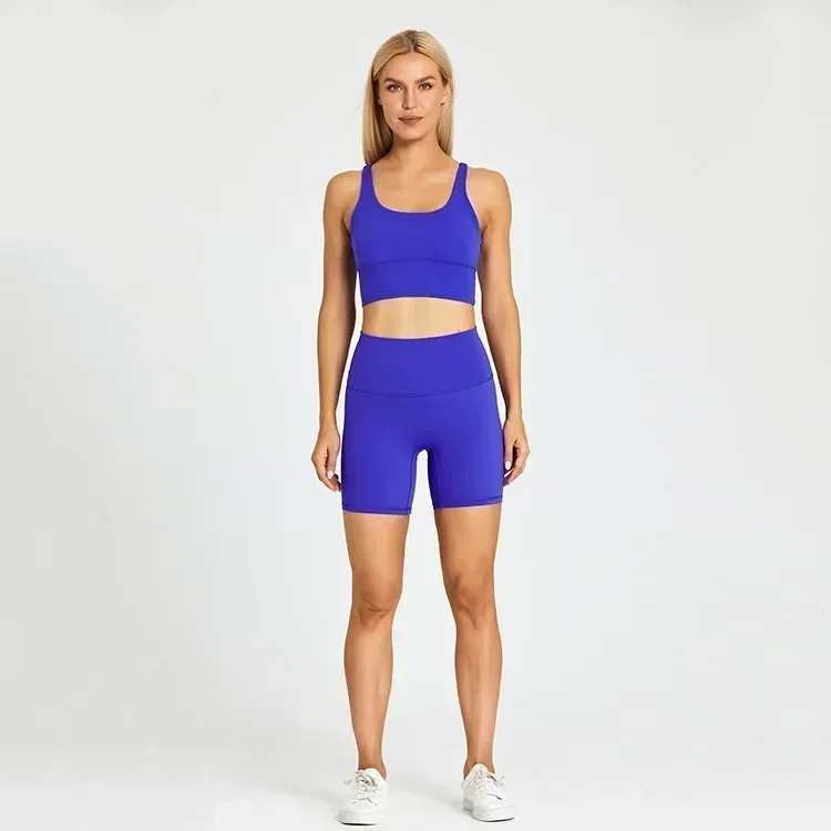 Lemon  2 Piece Nylon Gym Yoga Sets Sexy 5
