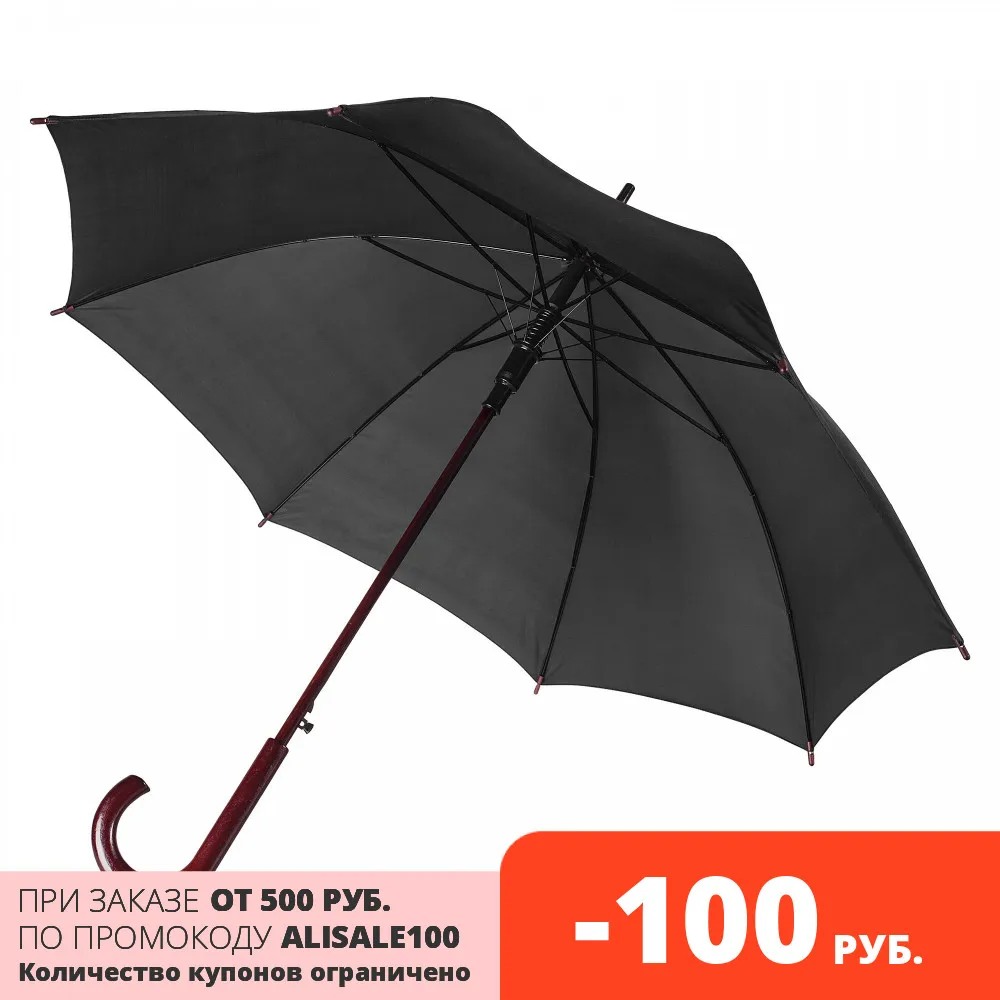 Umbrella-walking stick with wooden handle molti standard semiautomatic | Дом и сад