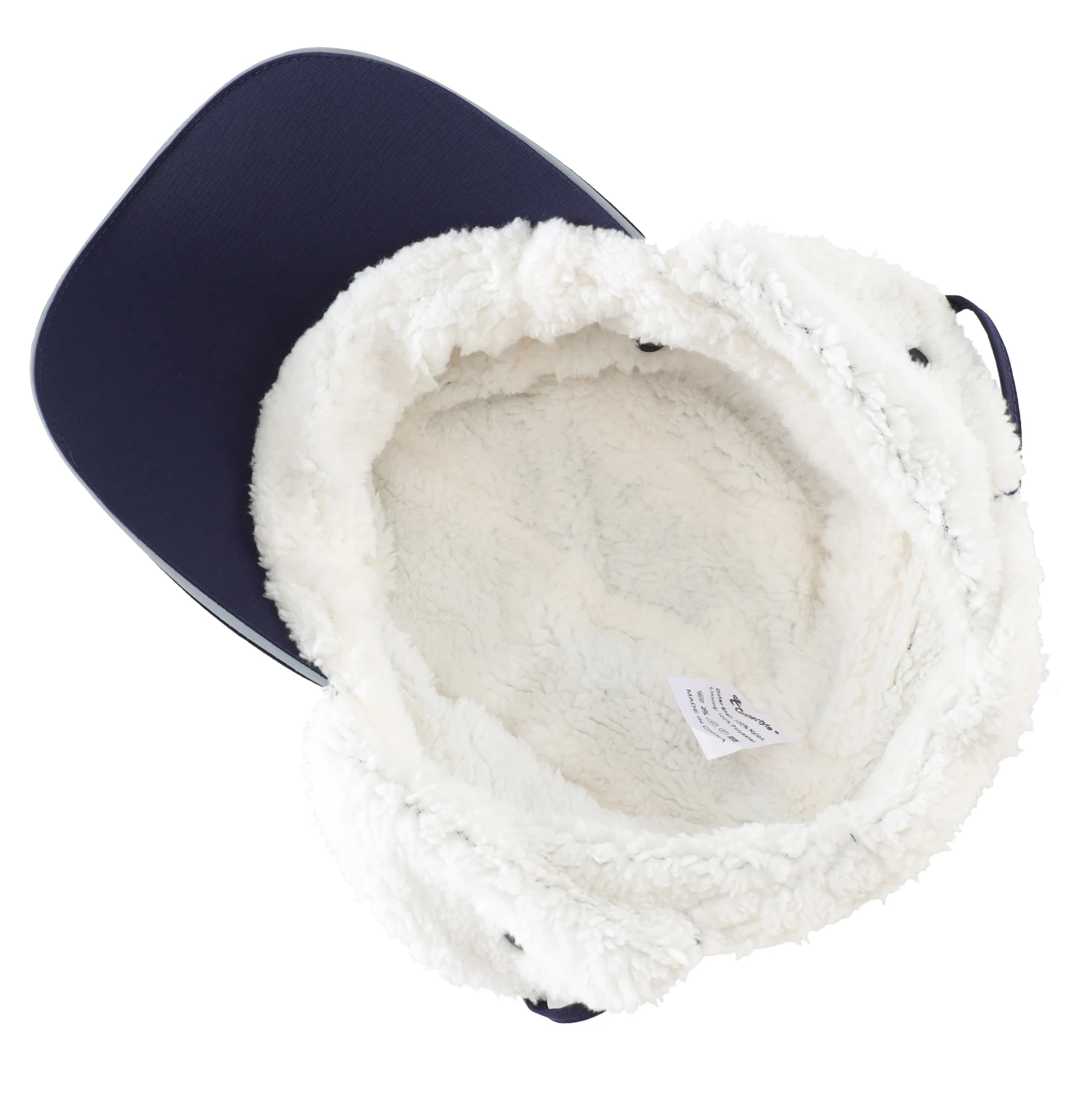 Connectyle Winter-Ohrenklappenmütze für Herren und Damen, mit Sherpa gefütterte Baseballkappe, wasserabweisend, reflektierend, verstellbar, warm, Sportmütze – Detail 34