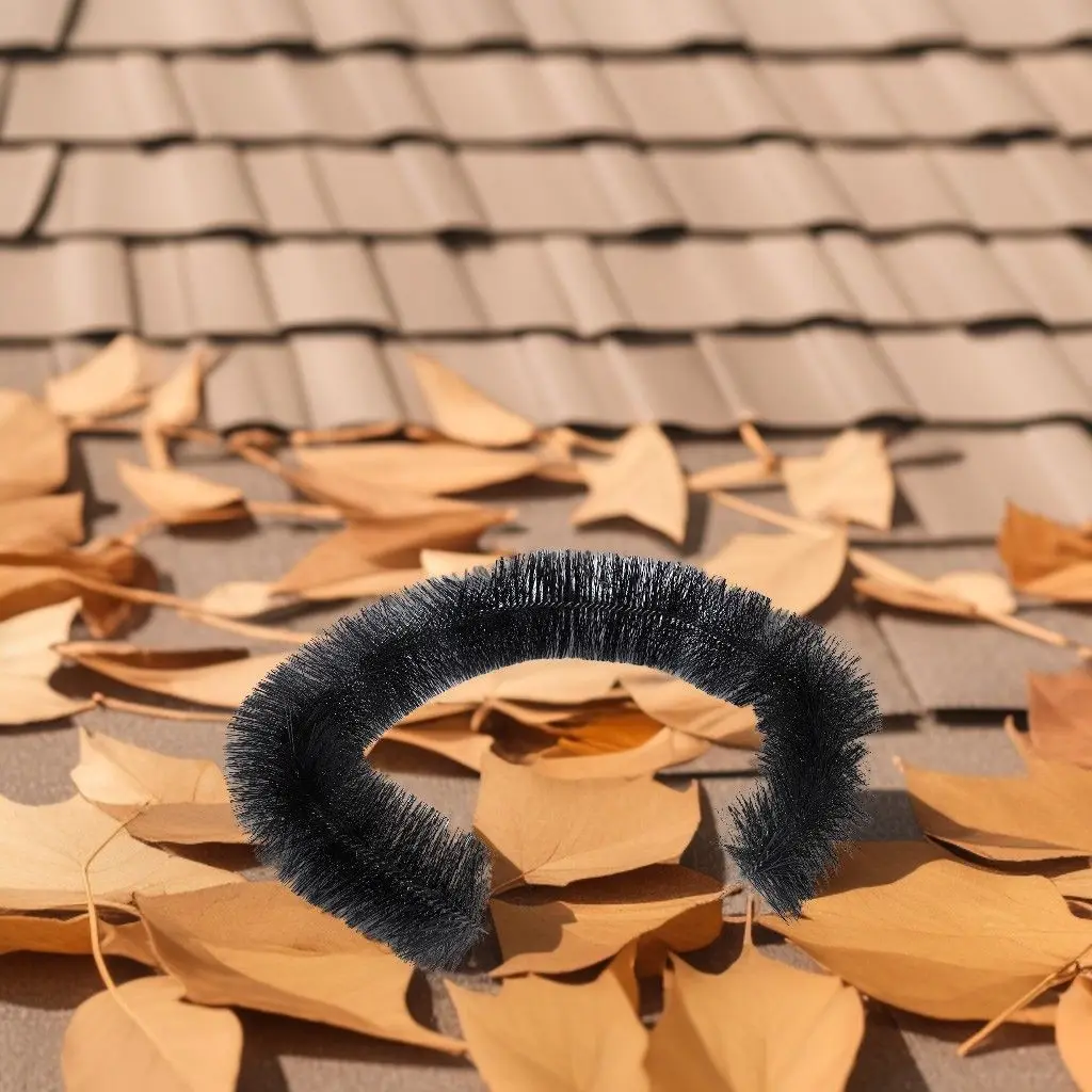 Gutter Brush Brush Fishponds Bristles & Wire Far From Debris Gutters Clean Stainless Steel Wire Core Most Gutters