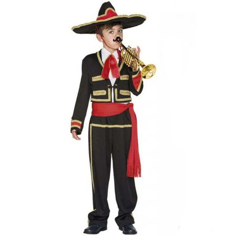 Halloween Costume Mexican Costume Adult Traditional Men Matador Cosplay Kids Mexican Fancy Dress Cosplay