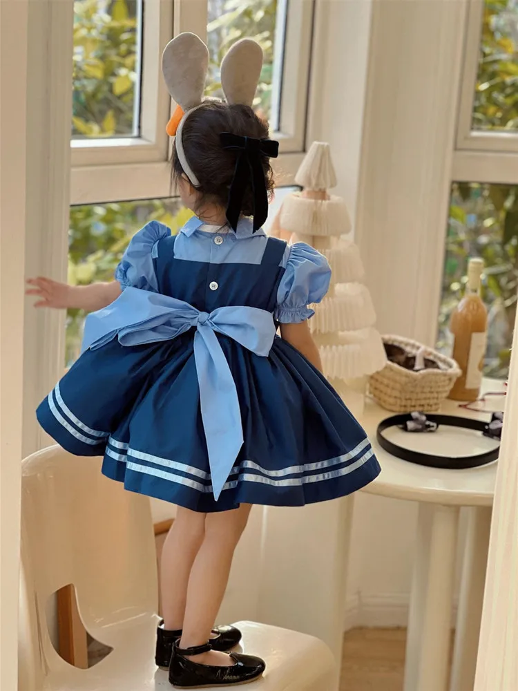 2023 Baby Girls Lolita Princess Dress Sets With Short Leggings Toddlers  Cartonn Rabbit Appliques Ball Gowns Outfit With Big Bow - Girls Casual  Dresses - AliExpress