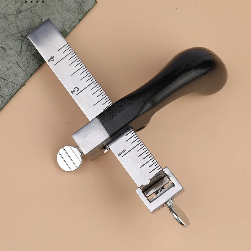 Professional Leather Belt Cutting Gauge leather tools leather craft tool kit leather craft tools leather craft tool Adjustable Leather Strap String Cutting Tool Set 2 Blades Craft Tool Kit