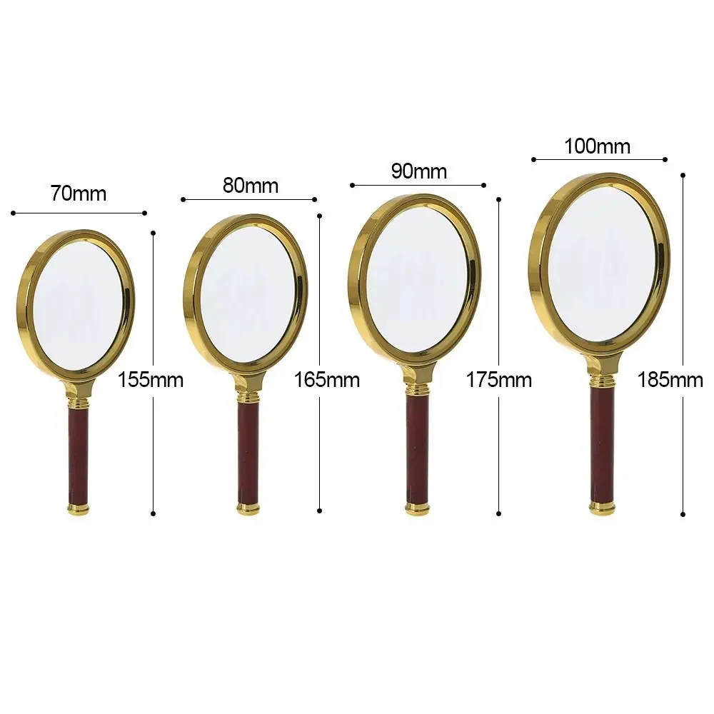 Jewelry Magnifying Glass 70/80/90/100mm Handheld 10X