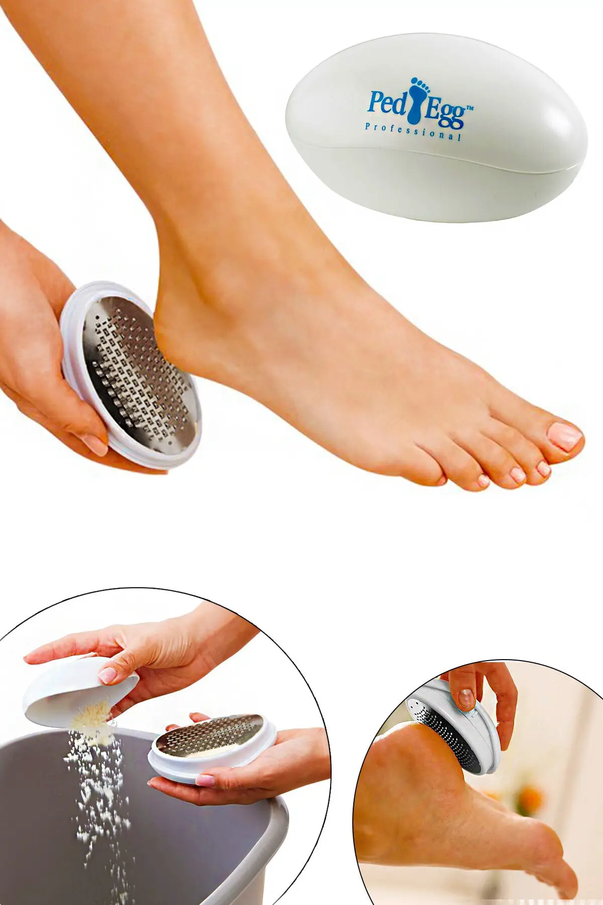 Practical Ergonomic Foot Heel File Grater Dead Skin And Callus Remover Pad Egg Retouching Sanded