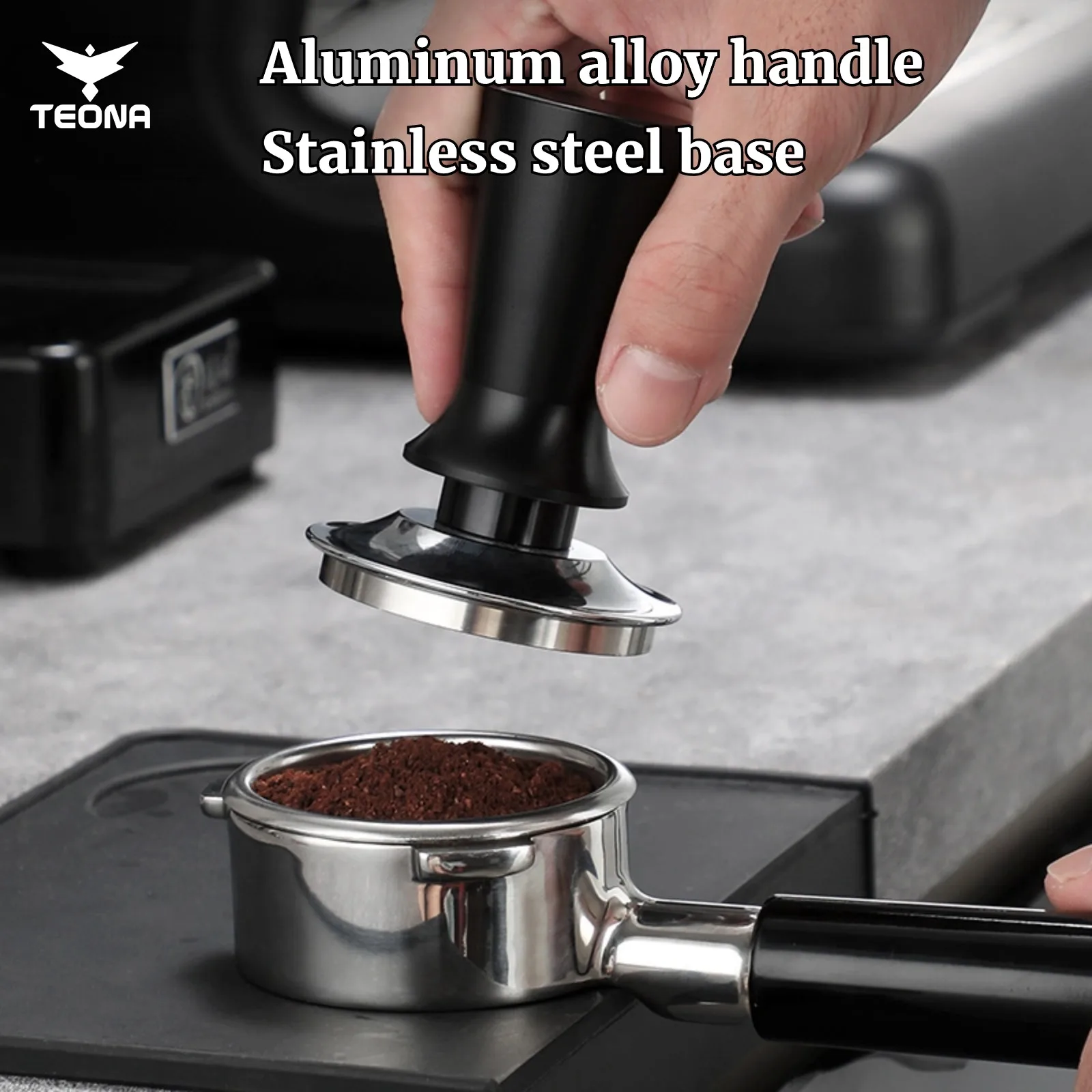 

Espresso Tamper Barista Coffee Tamper with Calibrated Spring Loaded, Stainless Steel Tampers, 51mm, 53mm, 58mm