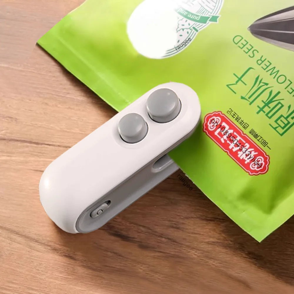 Mini Heat Bag Sealing Machine Plastic Bag Sealer Rechargeable Food Packing Thermal Sealer Portable
