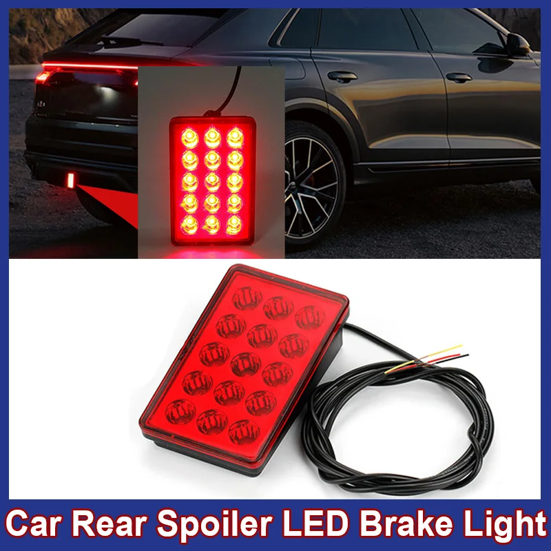 Led Car Brake Lights New Retrofit Universal F1 Style Red Indicator Tail