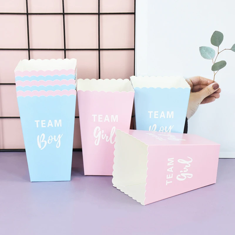 Boîtes De Pop- Corn De Soirée Pour Le Papier De Fête Popcorn Bucket Rouge Et Blanc Sacs De Pop