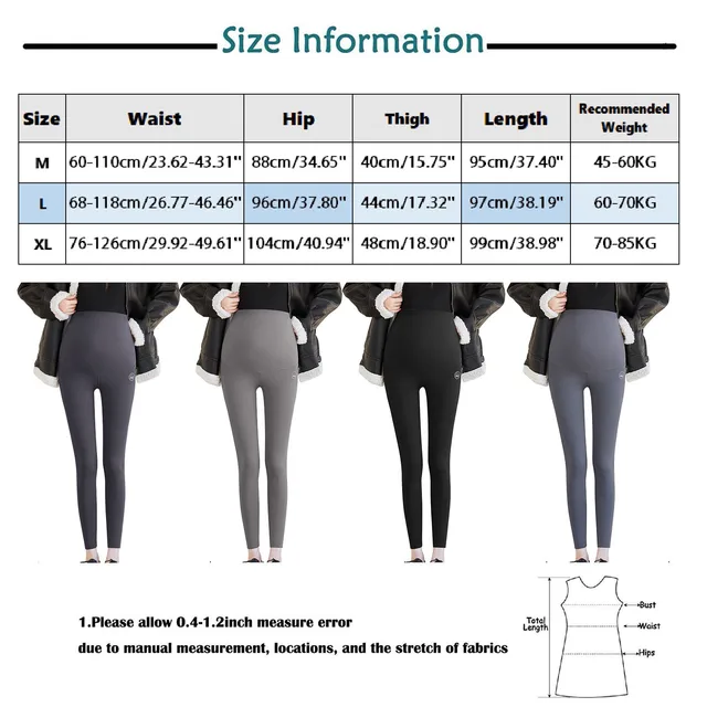 Women Plus Size Leggings Velvet Thickening Maternity Wear Belly Pants Ninth Pants Leather Leg Maternity Outfits For Women 6