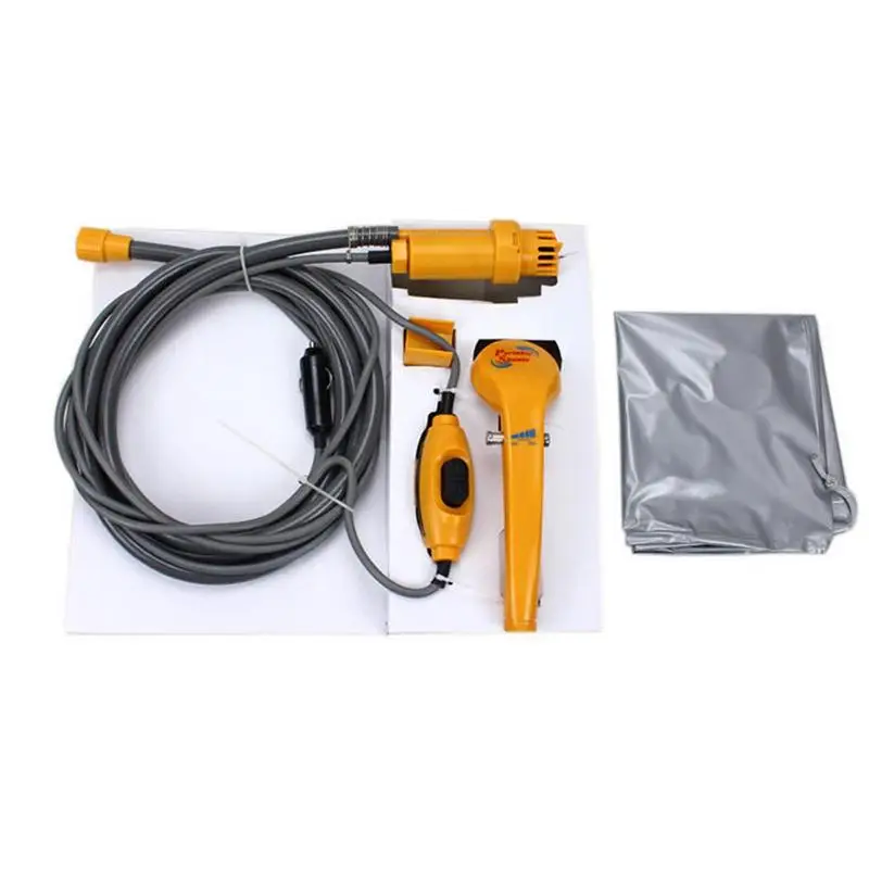 

Car Camping Shower Portable Outdoor Camping Shower Set High Pressure Power Washer For Travel Camp Hiking Pet Shower Car Wash