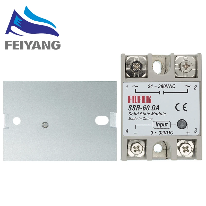 SAMIROB SSR-40DA 25DA 60DA DC zu AC Solid State Relais Modul Temperatur Controller 24V-380V 40A 250V/25A 250V/ 60A 250V – Detail 5