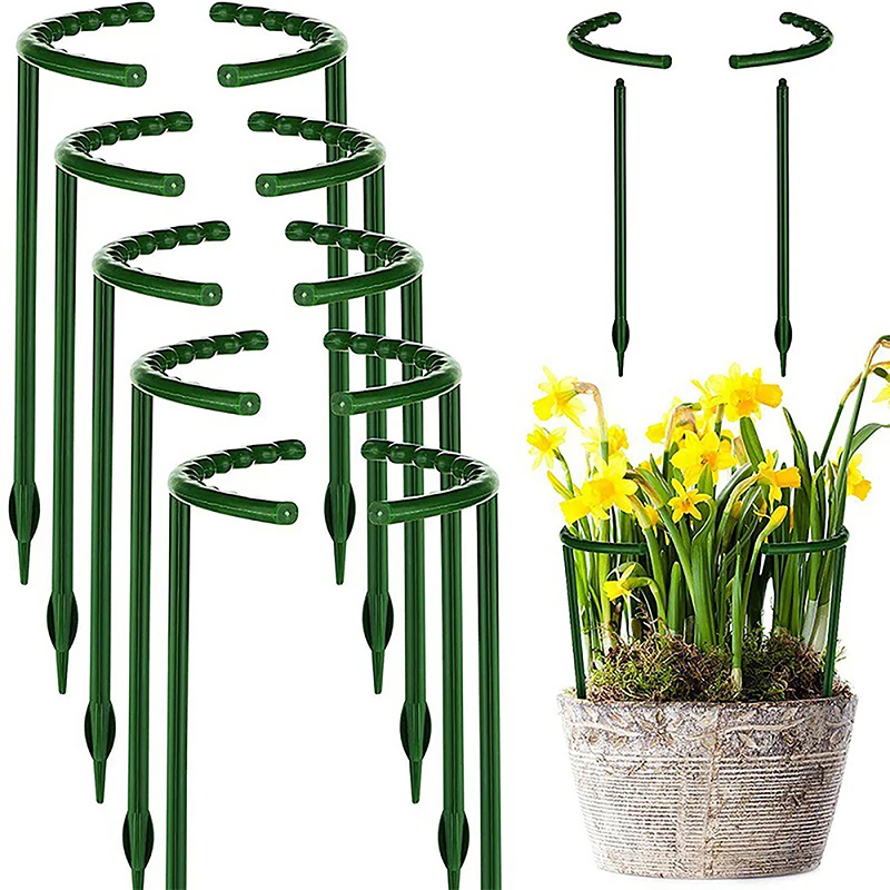 

Plastic Plant Support Pile Frame Greenhouse Arrangement Semicircle Fixed Rod Indoor Flower Plant Vine Climbing Bracket