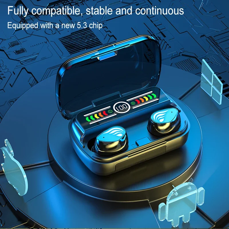 M27 TWS Bluetooth Earphones Noise Reduction Headsets Wireless Headphones HD Stereo Sports Waterproof Earbuds With Mic For Xaiomi