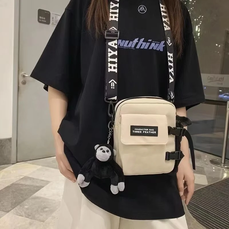 Nylon Crossbody Shoulder Bag for Short Trip, Portable Handbag