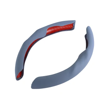 2 pezzi universale 36-38CM PU coprivolante per auto sensazione di liquido accessori interni per auto Decor Car Styling copertura maniglia per auto