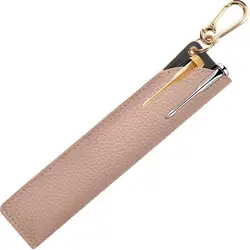 Kawaii Leather Pencil Holder and Storage Bag for School and Office Use (Pink)