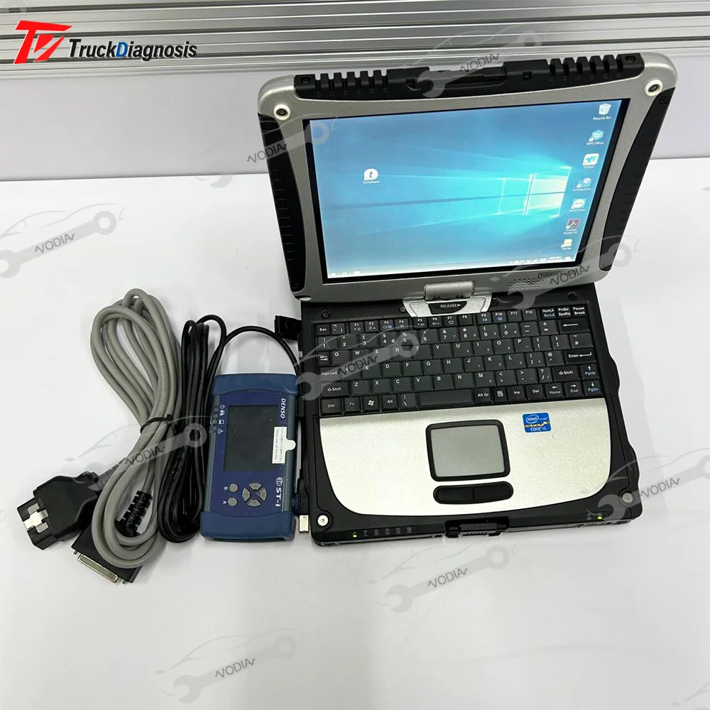 

For Denso Interface KUBOTA Diagnostic Kit Heavy Duty Engine Diagnostic Tester Dst-i with Diagmaster DX software and cf19laptop