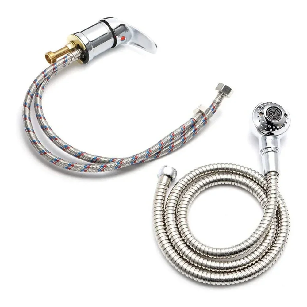 1pc Shampoo Faucet Barber Shop Shampoo Bed Head Sprayer Faucet Hot And Cold Faucet Switch With Shower Hose Mixer Taps Sprayer 4