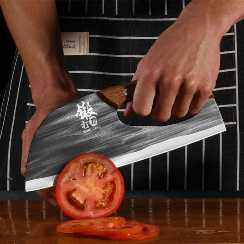 Heavy Chef Kitchen Stainless Steel Knife Labor-Saving Cutting Meat Sharp Knife 24Cm