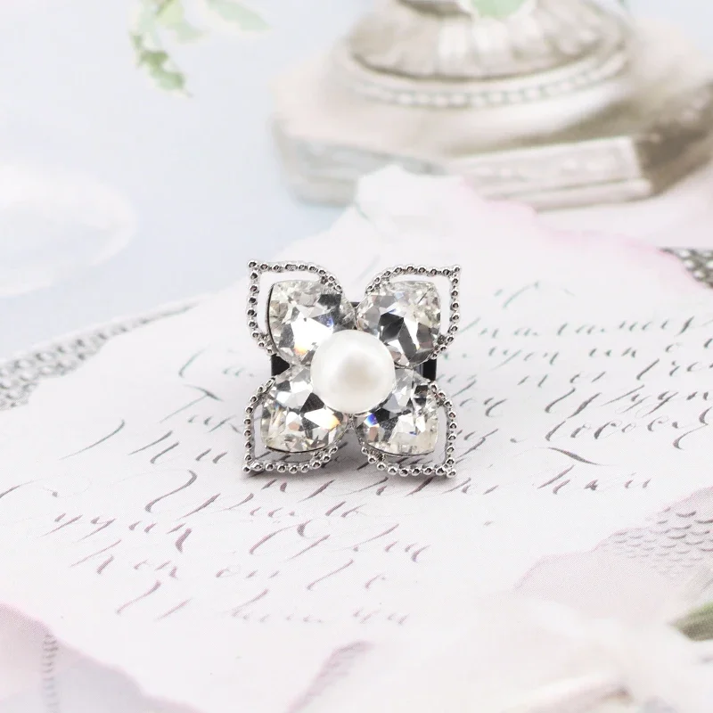 Ciondoli Per Scarpe Con Cristalli - 15 Pezzi, Decorazioni Per Scarpe Con Fori - Foto 2