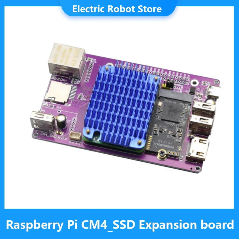 Raspberry Pi CM4 CM4_SSD Expansion board Aluminum Case With heatsink